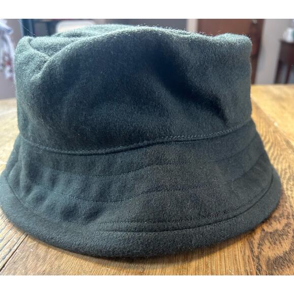 New York Hat & Cap Co. Green Wool Bucket Hat Rare Vintage - Picture 1 of 8